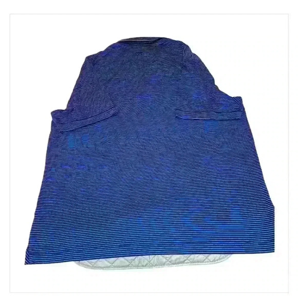 Cutter & Buck University of Kentucky Logo Men's XL Blue Striped Golf Polo Shirt - Picture 2 of 4